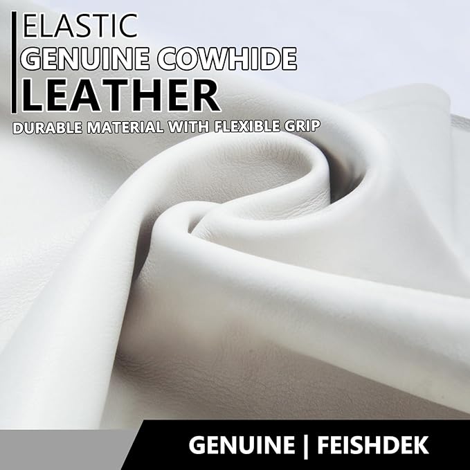 Cowhide Leather Work Gloves for Men & Women, Durable for Heavy Duty Construction, Gardening, Ranch, Farm Gloves
