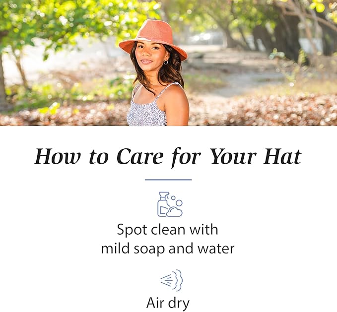 Wallaroo Hat Company Women’s Victoria Fedora – UPF 50+ UV Protection, Wide Brim, Medium Size, Packable & Adjustable Sun Hat