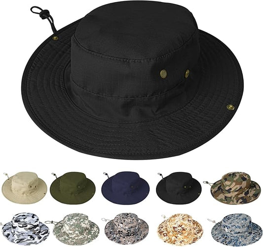 Sun Hats for Men Women Boonie Hat Foldable Fishing Hat UPF 50+ Bucket Hat for Fishing Hiking Garden Safari Beach