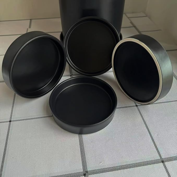 Plant Saucer Pot Tray Planter Saucers 4 in, 5 6 7 8 9 10 11 12 Inch Black 4 Pack for Indoors Outdoor, Durable Sturdy Ceramic Flower Drainage Tray for Glazed Pots Base ((4.5"/4.1"-Black)