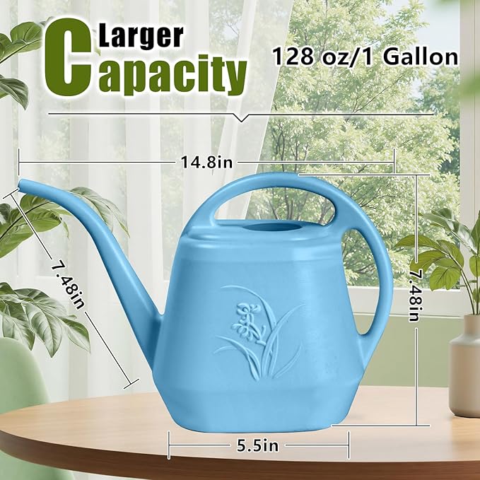 Plastic Watering Can - SkyBlue Color - 1 Gallon