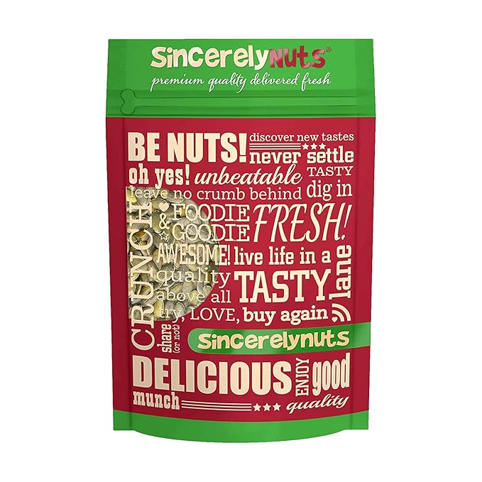 Sincerely Nuts - Raw Unsalted Shelled Pepitas Pumpkin Seeds | Healthy Antioxidant All Natural Snack Food or Toppings | Vegan, Kosher, Gluten Free Food | High in Protein 1(LB) Bag