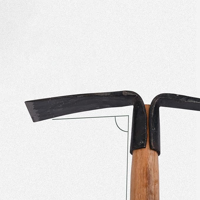 Pick Mattock Hoe, Garden Heavy Duty Axe Hand Multipurpose Picks Tool Forged Weeding for Gardening Loosening Soil Camping Digging Seeding Turnin Ng Tools