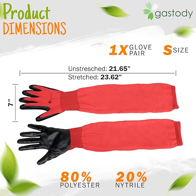 Long Sleeve Gardening Gloves Women and Men - Long Cuff Garden Gloves, Multipurpose Heavy Duty Outdoor and Indoor