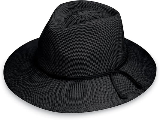 Wallaroo Hat Company Women’s Victoria Fedora – UPF 50+ UV Protection, Wide Brim, Medium Size, Packable & Adjustable Sun Hat