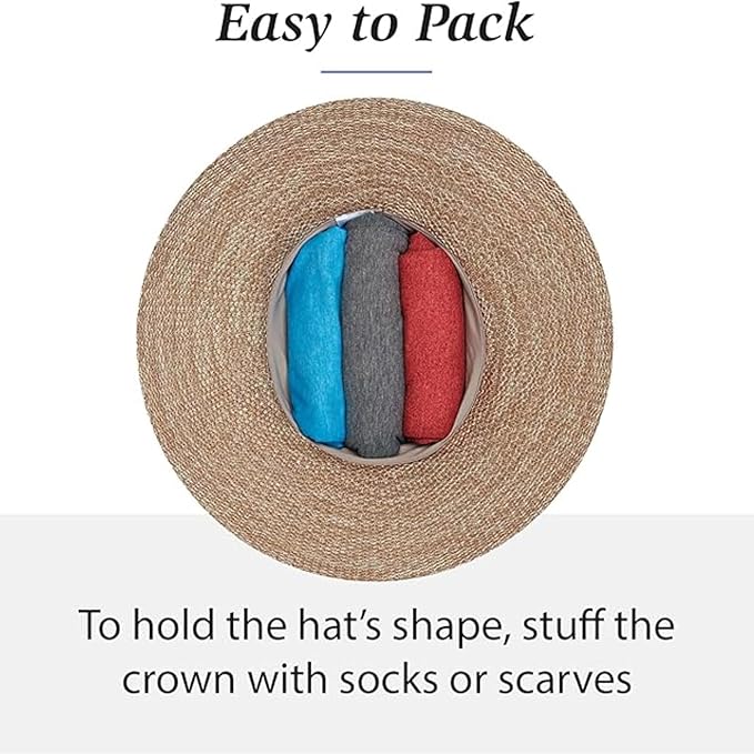 Wallaroo Women’s Victoria Sun Hat – Packable Design | Petite or Medium | Parties, Beach and Outdoor Events