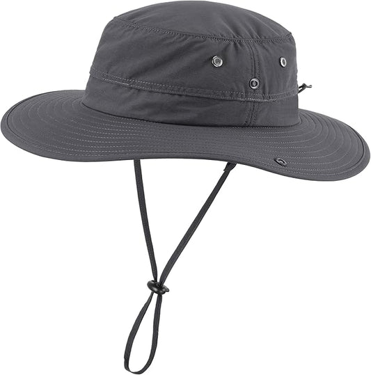 Home Prefer UPF50+ Mens Sun Hat Wide Brim Fishing Hat Sun Protection Beach Gardening Bucket Hat for Men Women