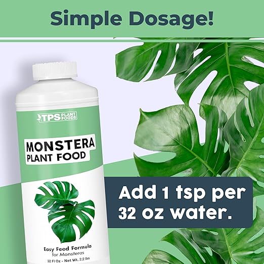 Monstera Plant Food for Monsteras and Philodendrons, Tropical Houseplant Liquid Fertilizer, 32 oz (1 Quart)