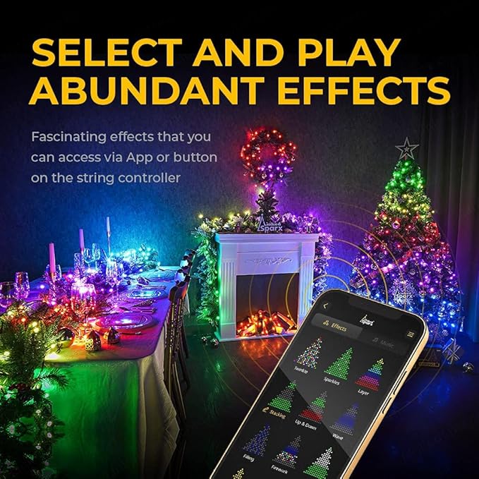 LED String Lights, 110ft 420LED Multicolor App-Controlled Christmas Lights with Music Modes for Xmas Tree Indoor Party Holidays Home Decorations