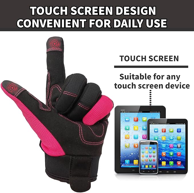 Thorn Proof&Puncture Resistant Gardening Gloves with Grip,Garden Glove for Women, Leather Yard Work Gifts