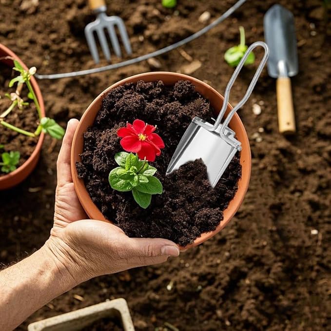 Kaxich 2Pcs Portable Folding Shovel Mini Camping Entrenching Shovels Multi-Function Spade with Storage Bag for Outdoor Backpacking Gardening Camping Hiking