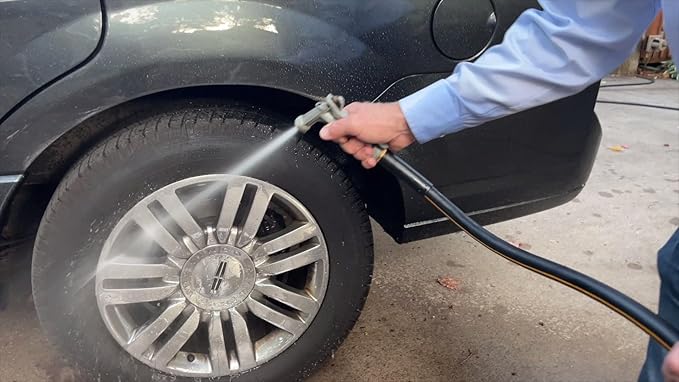 Atlantic Female to Female Heavy Duty Garden Hose 4 ft x 5/8 Inch Black Water Hose Short Connection Leader Hose (4 Feet)