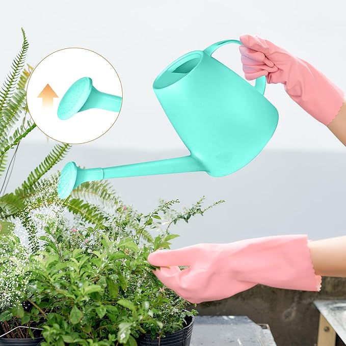 Plastic Watering Can - 1/2 Gallon - Turquoise