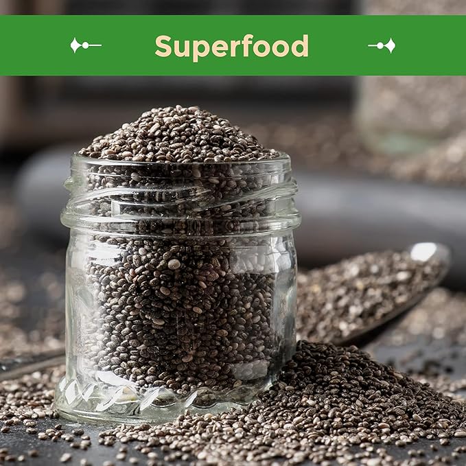 Sincerely Nuts Black Chia Seeds - Natural Superfood | Raw, Gluten-Free, Vegan & Kosher | Healthy Food Perfect for Oatmeal, Shakes, Smoothies | Source of Protein Omega 3, Fiber. 3 (LB) Bag