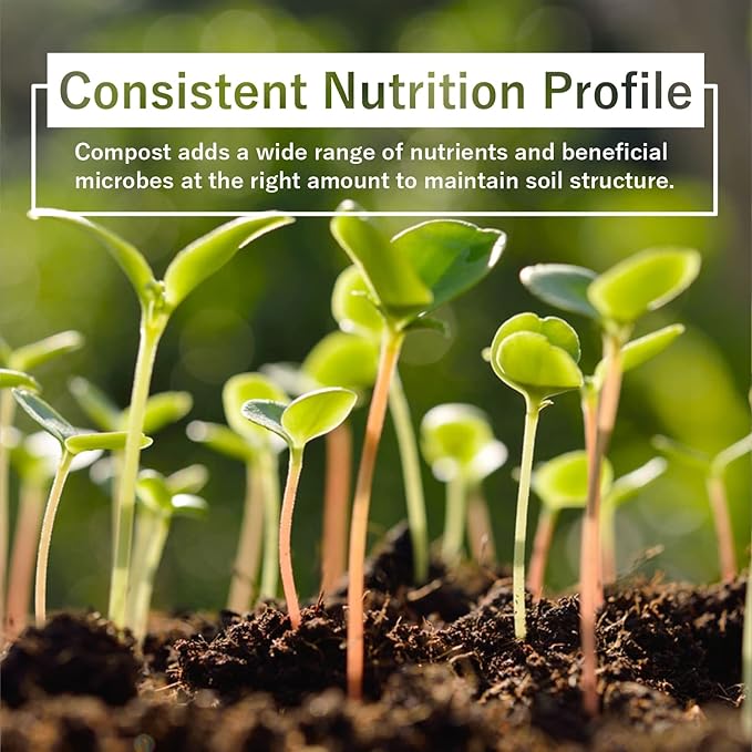 Organic Compost - Plant Based Potting Soil - Home, Garden Fertilizer - Complete Food - Boosts Plant Growth - Use for Indoor and Outdoor Farming ~25 lbs (24 Quarts)