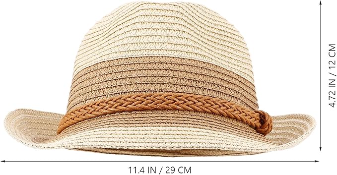 Uonlytech Breathable Lightweight Straw Sun Hat for Women Summer Beach Vacation Wide Brim Cap for Sun Protection Stylish Outdoor Garden and Travel Accessory Beige