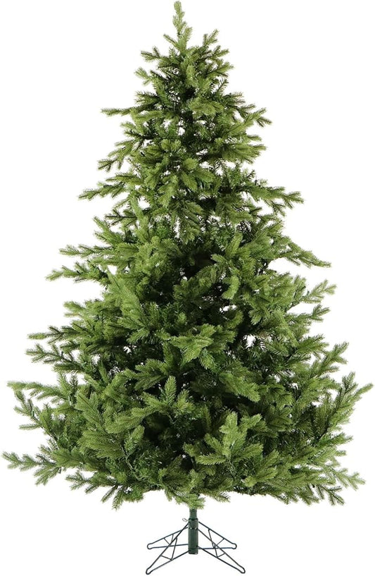 Fraser Hill Farm Woodside Pine Christmas Tree, 12 Feet Tall | Perfect Artificial Holiday Tree for Living Room, Family Room, or Den | No Lights Attached | FFWS012-0GR, Green