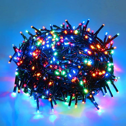 AWQ 500 LED 49ft Christmas Cluster Lights Christmas Decoration String Lights for Xmas Home Garden Wedding Party Xmas Tree Bedroom Indoor Outdoor Decor (Multicolor)