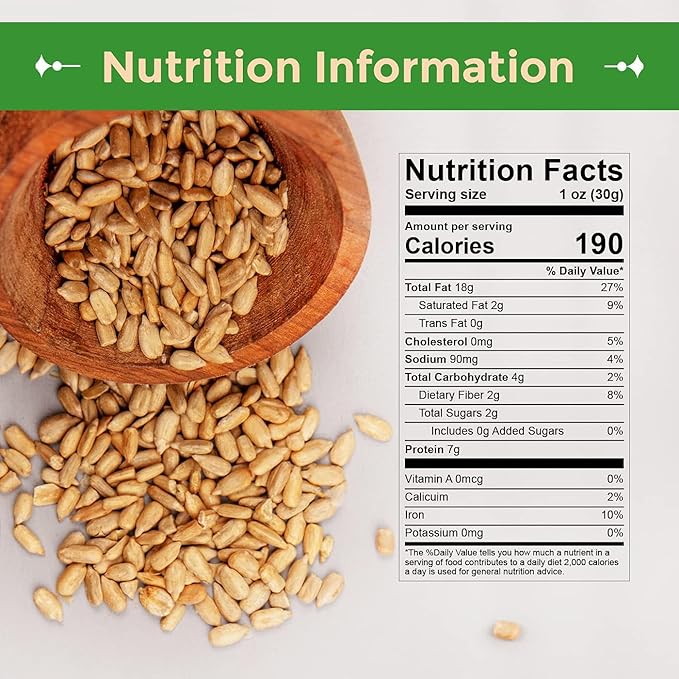 Sincerely Nuts Sunflower Seeds Unsalted (No Shell) (No Shell) (3 LB)- Nutritious and Satisfying Snack-Crunchy and Delicious-Perfect Addition to Any Meal - Gluten-Free Food, Vegan, and Kosher Certified