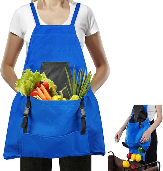 Gardening Apron, Garden Apron with Quick Release Pockets,Water Resistant Oxford with Adjustment Cross Strap,Farm Work