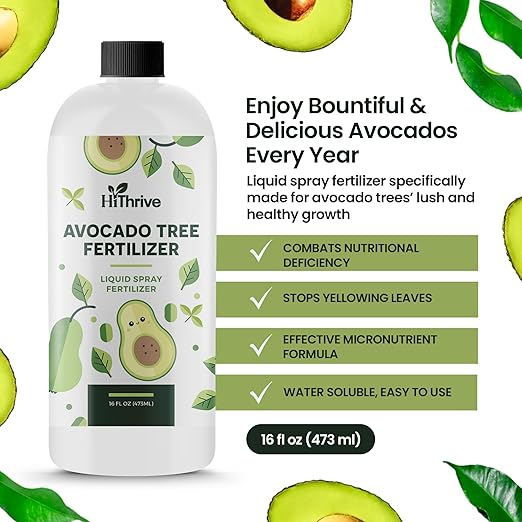 16oz Fruit Tree Fertilizer for Avocados - Makes 32 Gallons of Avocado Tree Fertilizer, Premium Water-Soluble Avocado Plant Food, Rich with Micronutrients for Consistent Lush Growth & Abundant Harvest