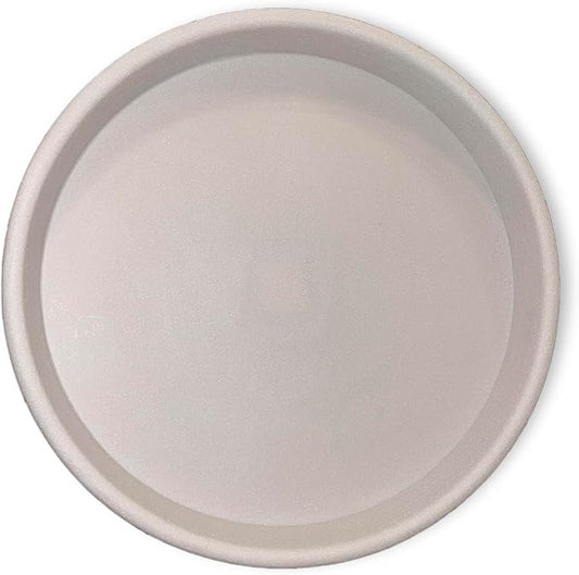 Crescent Garden Universal Round Planter Saucer, Durable Drainage Dish for Plant Pots, Heavy-Duty Plant Dishes Saucer, Indoor & Outdoor Plant Trays - Parchment (19 inch Inner, 22 inch Outer Diameter)