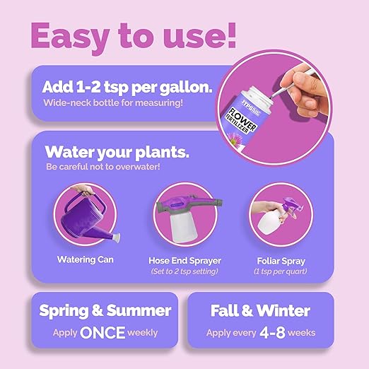 TPS NUTRIENTS Flower Fertilizer, Flowering Plant PK Bloom Booster, Liquid Plant Food, 32 oz (1 Quart)