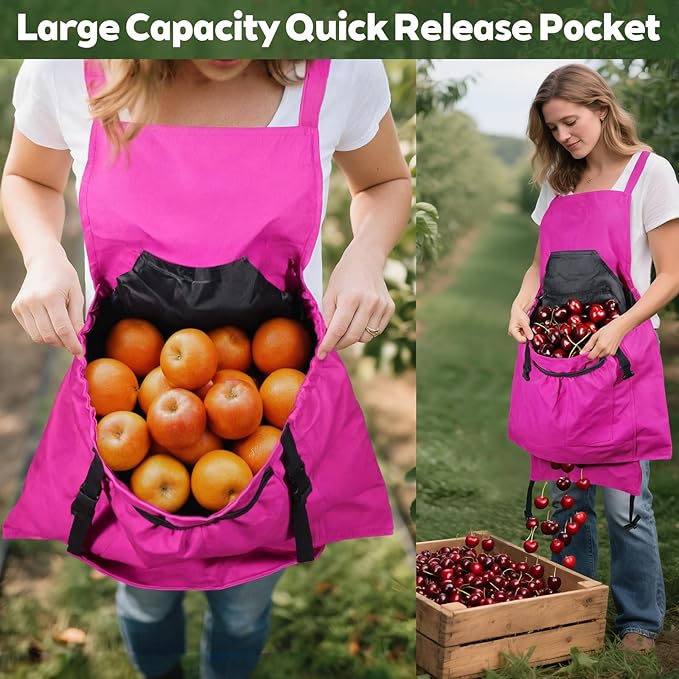 Gardening Apron,Canvas Garden Apron with Pockets for Women and Men,Harvest Apron,Gifts for Gardeners