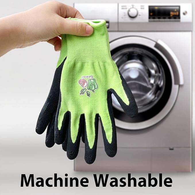 Evridwear Kids Gardening Gloves for Boys Girls Outdoor Yard Work,Planting (3-12 years)