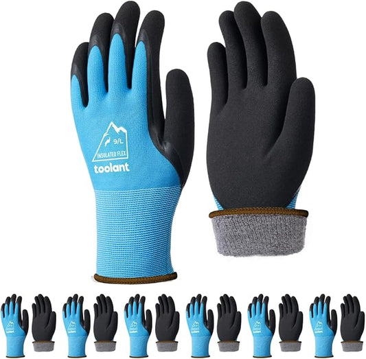 toolant Winter Work Gloves for Men & Women, Freezer Gloves with Super Durable & Grip, Insulated Liner for Cold Weather