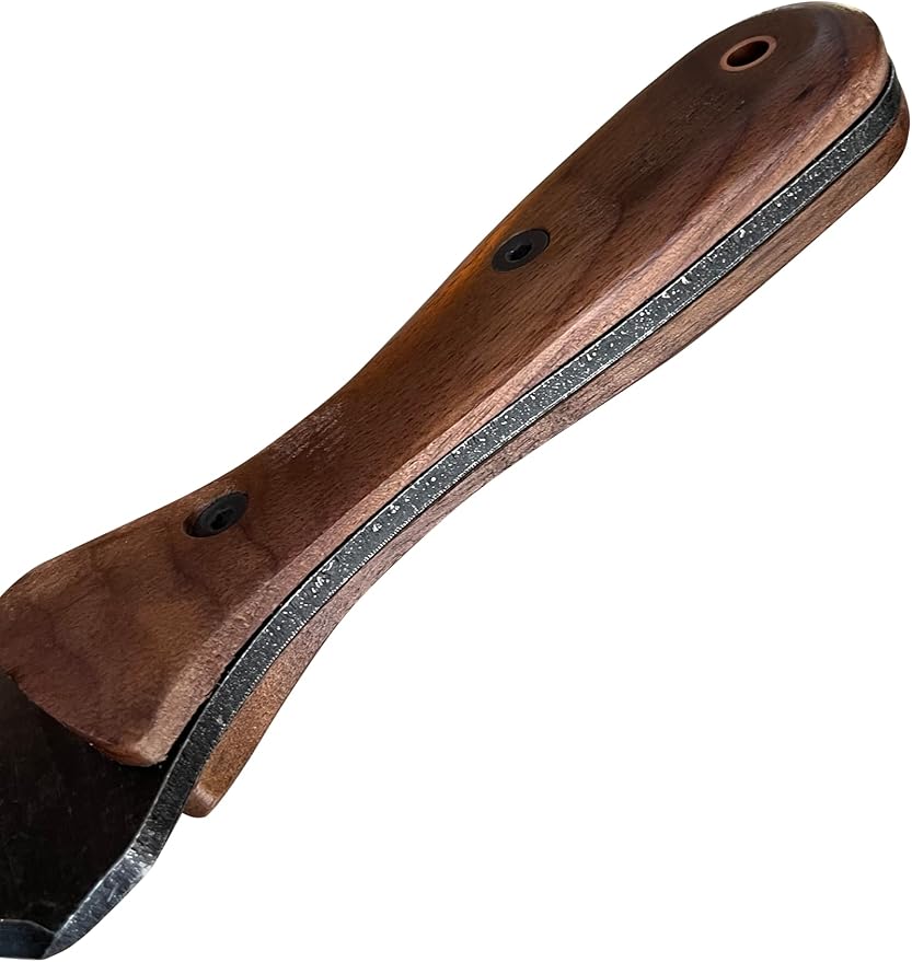 Garden Guru Hori Hori Gardening Knife for Weeding Digging Pruning & Cultivating - Stainless Steel Full Tang Blade Walnut Wood Handle Marks for Measuring Planting Depth Nylon Sheath for Storage (2pack)