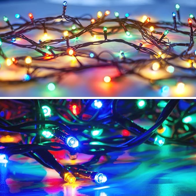 300 LED Christmas String Lights, 108FT - UL Certified Outdoor & Indoor Fairy Lights for Tree, Patio, Garden, Party, Wedding, Halloween, Holiday Decor