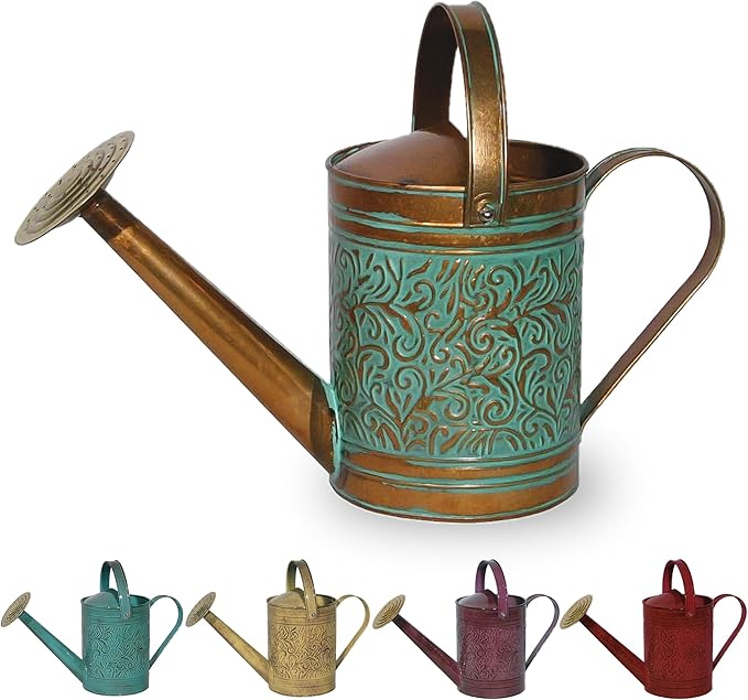 Robert Allen Home & Garden Robert Allen MPT01186, Vintage Copper Morgan Metal Watering Can, 1 Gallon