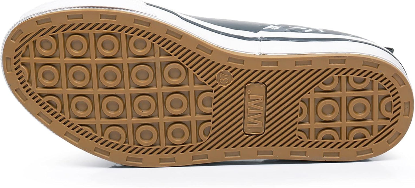 WTW Unisex Rain Boots for Men and Women Waterproof Rubber Fishing Deck Boots Neoprene Boots Slip on Ankle Garden Shoes