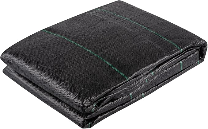 VEVOR Driveway Fabric, 12.5x30ft-3.5oz Woven Landscape Fabric, Weed Fabric Barrier Heavy Duty, Garden Fabric Weed Barrier, Weed Control Fabric, Geotextile Fabric, Weed Block Gardening Mat, Landscaping