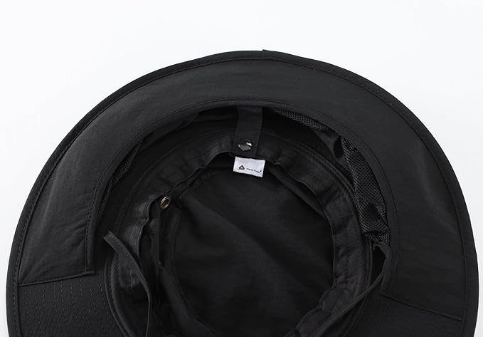 Home Prefer UPF50 Mens Sun Hat with Neck Flap Quick Dry UV Protection Cap Womens Wide Brim Fishing Hat Neck Flap Beach Garden