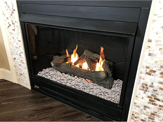 Stanbroil Light Weight White Lava Rock Granules - Natural Volcanic Rocks Decorative Landscaping Stones for Outland Living Bond Portable Fire Pit, Gas Log Set and Fireplace - 5 Pounds (4/5" - 1-1/5")