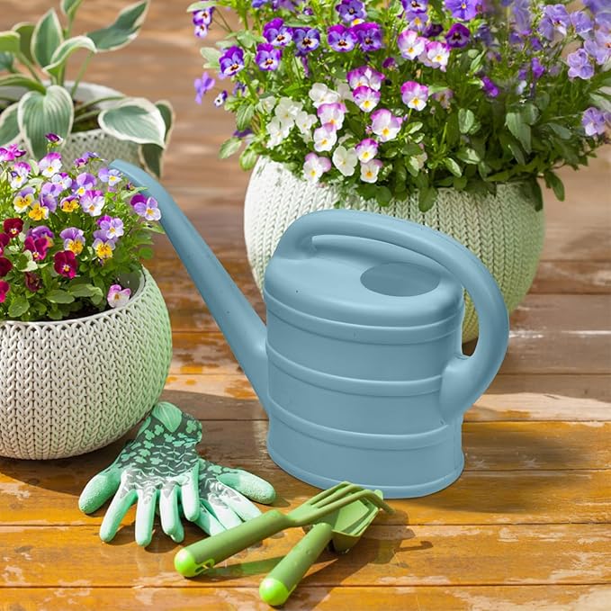 Watering Can - for Indoor Plant Garden - 1/3 Gallon - Grey