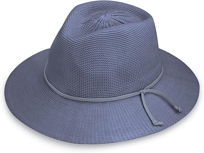 Wallaroo Hat Company Women’s Victoria Fedora – UPF 50+ UV Protection, Wide Brim, Medium Size, Packable & Adjustable Sun Hat
