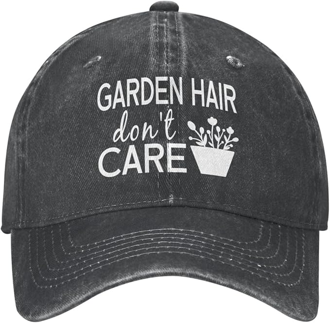 Women‘s Garden Hair Don’t Care Baseball Cap - Trucker Hat for Women - Stylish Cute Sun Hat