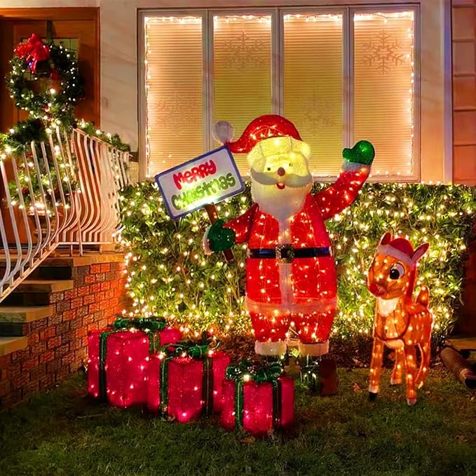 JMEXSUSS 1200 LED Warm White Christmas String Light Outdoor Indoor,Christmas Tree Lights Clear Wire, 315 FT Christmas Lights Plug in for Bedroom Tree Room Party Birthday Decorations, EXS-S-1200