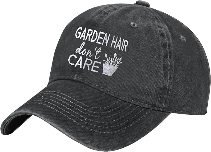 Women‘s Garden Hair Don’t Care Baseball Cap - Trucker Hat for Women - Stylish Cute Sun Hat