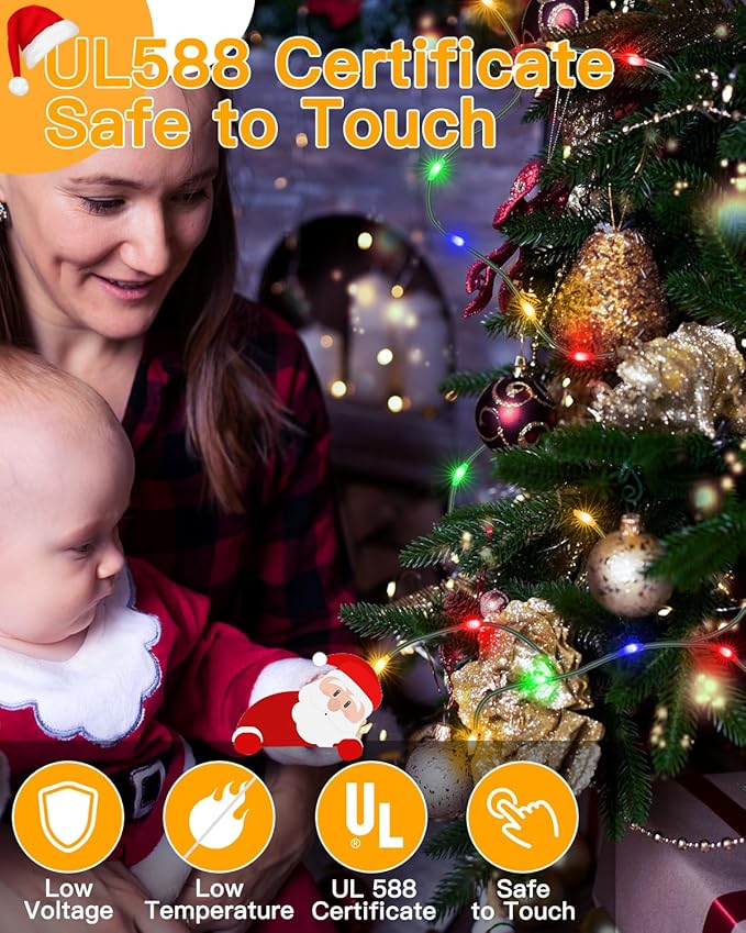 Christmas Lights 1200 LED 394 FT, Waterproof Outdoor String Lights with 8 Modes, Fairy Lights for Holiday Decor (Multicolor)