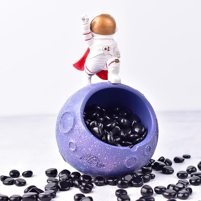 Polished Obsidian Crystals - 72 pcs, 0.5" Handpicked Tumbled Gemstones Rocks, Pebbles for Reiki, Chakra, Healing, Home Decor