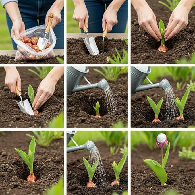 Tulip Bulbs for Fall Planting Bulk - 15 Mix Double Tulip Bulbs