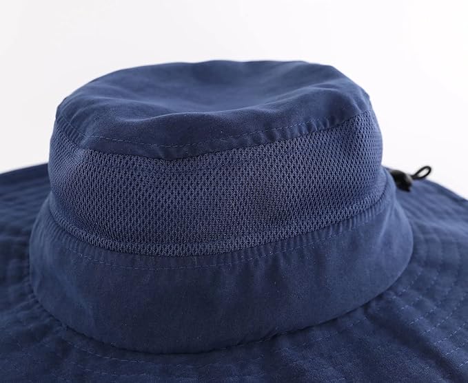 Connectyle Kids Wide Brim Sun Hat for Toddler Boys Girls Breathable Bucket Hat for Fishing Hiking UPF 50+ Protection Sun Hat