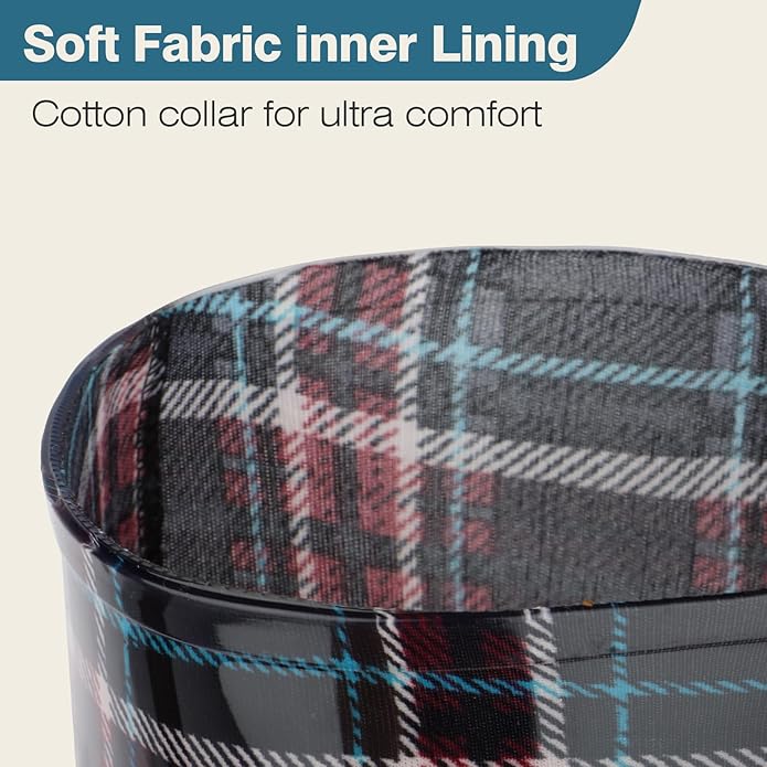 DaeRainy Tall Rain Boots for Women, Knee High Waterproof Slip On Garden Boots