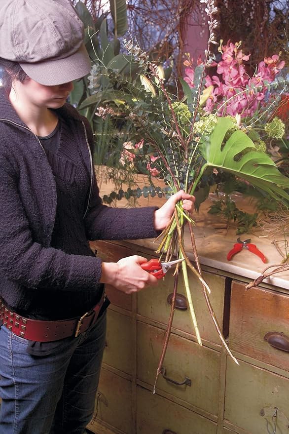 Felco F310 Pruning Snips – 7.3" Lightweight Garden Clippers for Fine Trimming & Harvesting | Pruning Shears for Gardening | Garden Snips and Pruners with Forged Aluminum Handles, Precision Tip