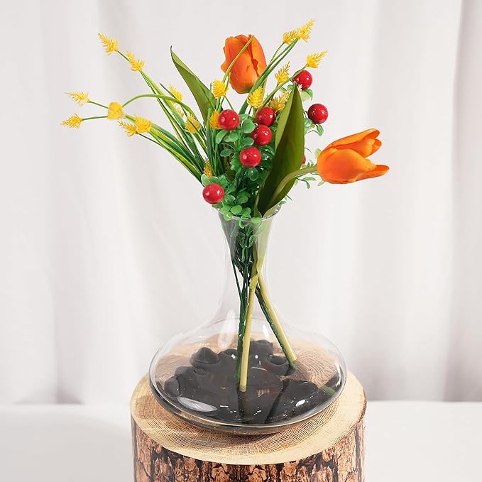 StoneCreek 12 LBS River Rocks, Large Size, Decorative Garden Stones for Plant Landscaping, Polished Gravel Filler Pebbles for Home Decoration, Vases, Succulents(Black Pebbles)