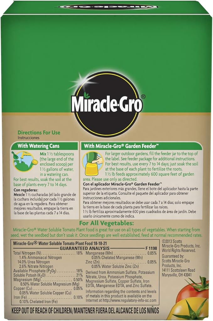 Miracle-Gro Water Soluble Tomato Plant Food